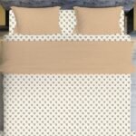 Sorrell Brown Small Flower Double Bedsheet