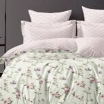 Lavender Pinocchio Floral Double Bedsheet